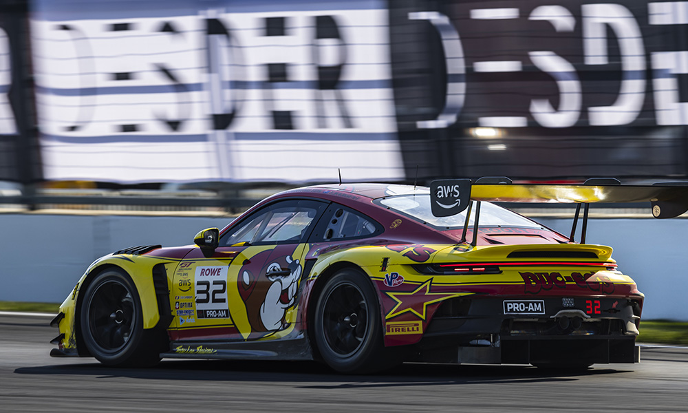 Ayhancan Güven keeps GMG Racing fastest in Indianapolis 8 Hour Test 2, leading Chris Mies as Pro-Am entries dominate the order.