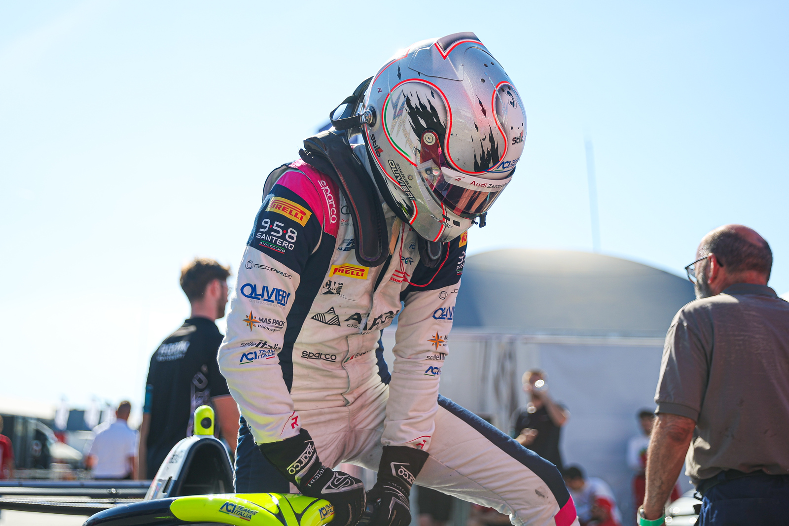 Emanuele Olivieri claimed his second FREC pole of 2026 at Imola ahead of Tomass Štolcermanis as the title fight tightened.