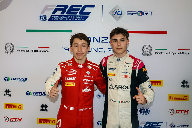 Emanuele Olivieri claims his first 2026 FREC pole at Monza, beating Kean Nakamura-Berta with the weekend’s quickest lap on Sunday.