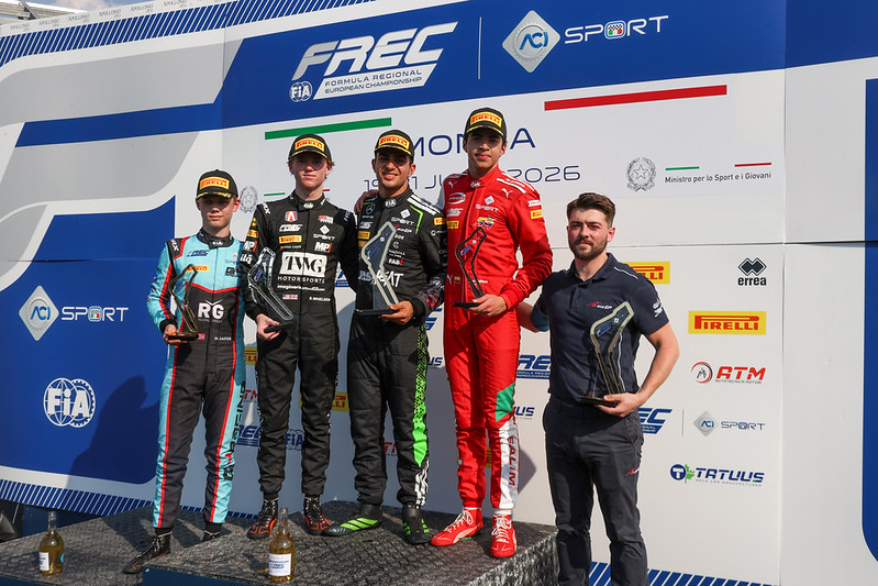Rashid Al Dhaheri reflects on victory as penalties reshape the 2026 FREC Race 2 podium at Monza and drop Sebastian Wheldon to P20.