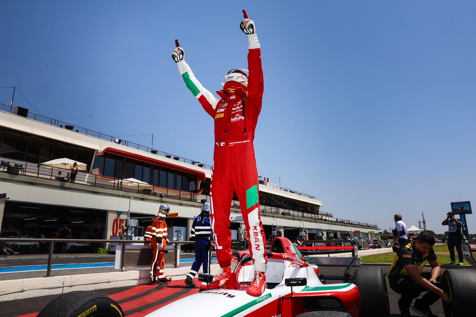 Nakamura-Berta won Race 1 at Paul Ricard to reclaim the 2026 FREC championship lead, with Olivieri and Abkhazava completing the podium.
