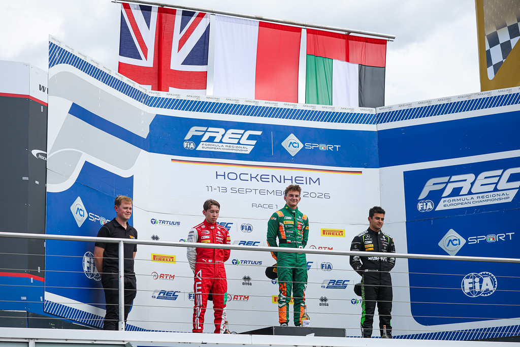 Przyrowski claims maiden FREC win at Hockenheim as Nakamura-Berta and Al Dhaheri keep their title hopes alive for Sunday's finale.