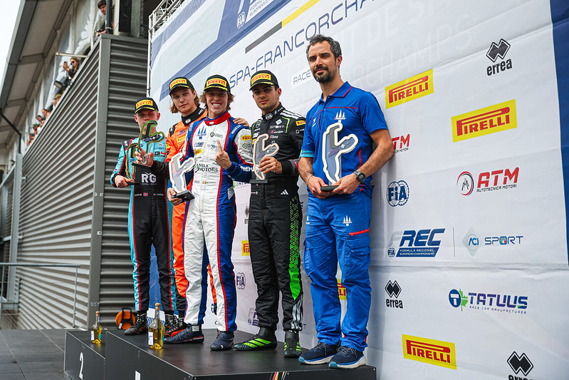 Popov claimed his maiden FREC win at 2026 Spa, leading Abkhazava and Al Dhaheri in a Safety Car-hit Race 3 finale.