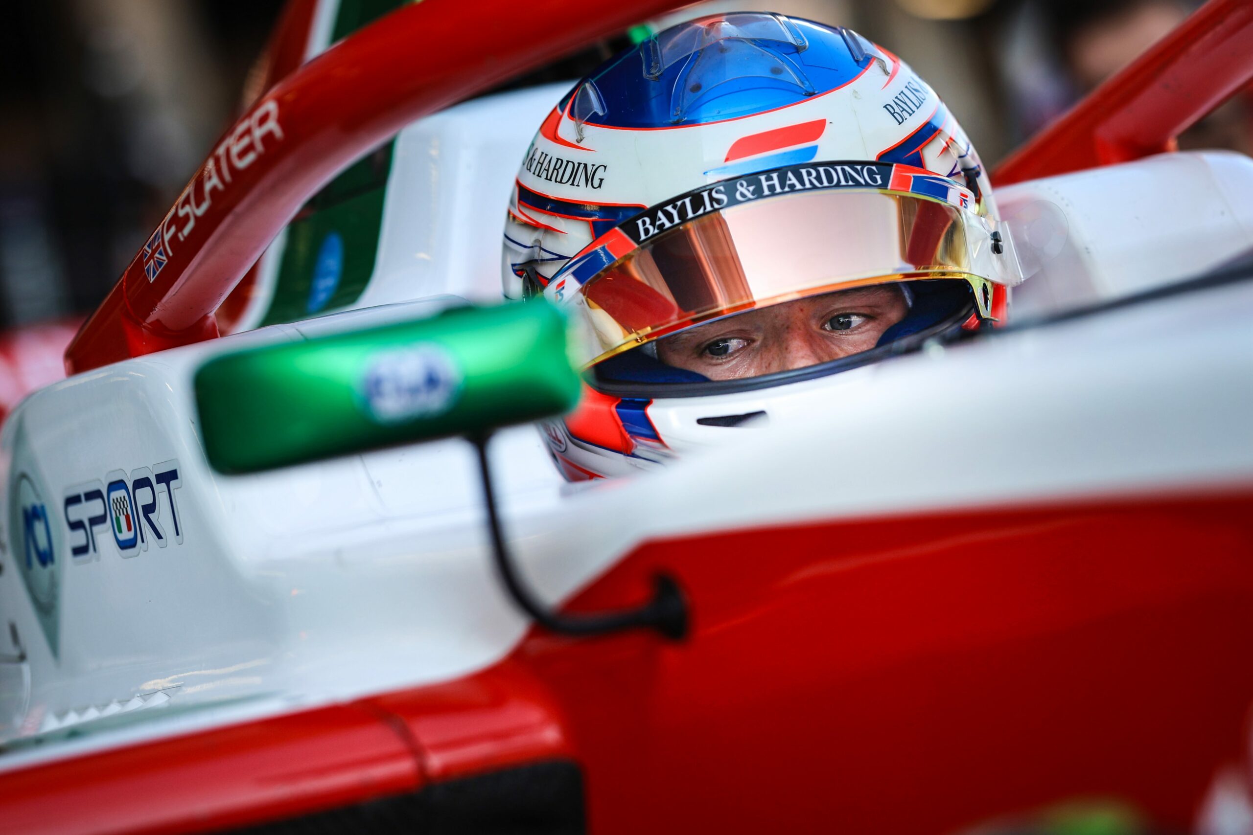 Prema Racing's Freddie Slater during FRECA Round 8 in Barcelona.