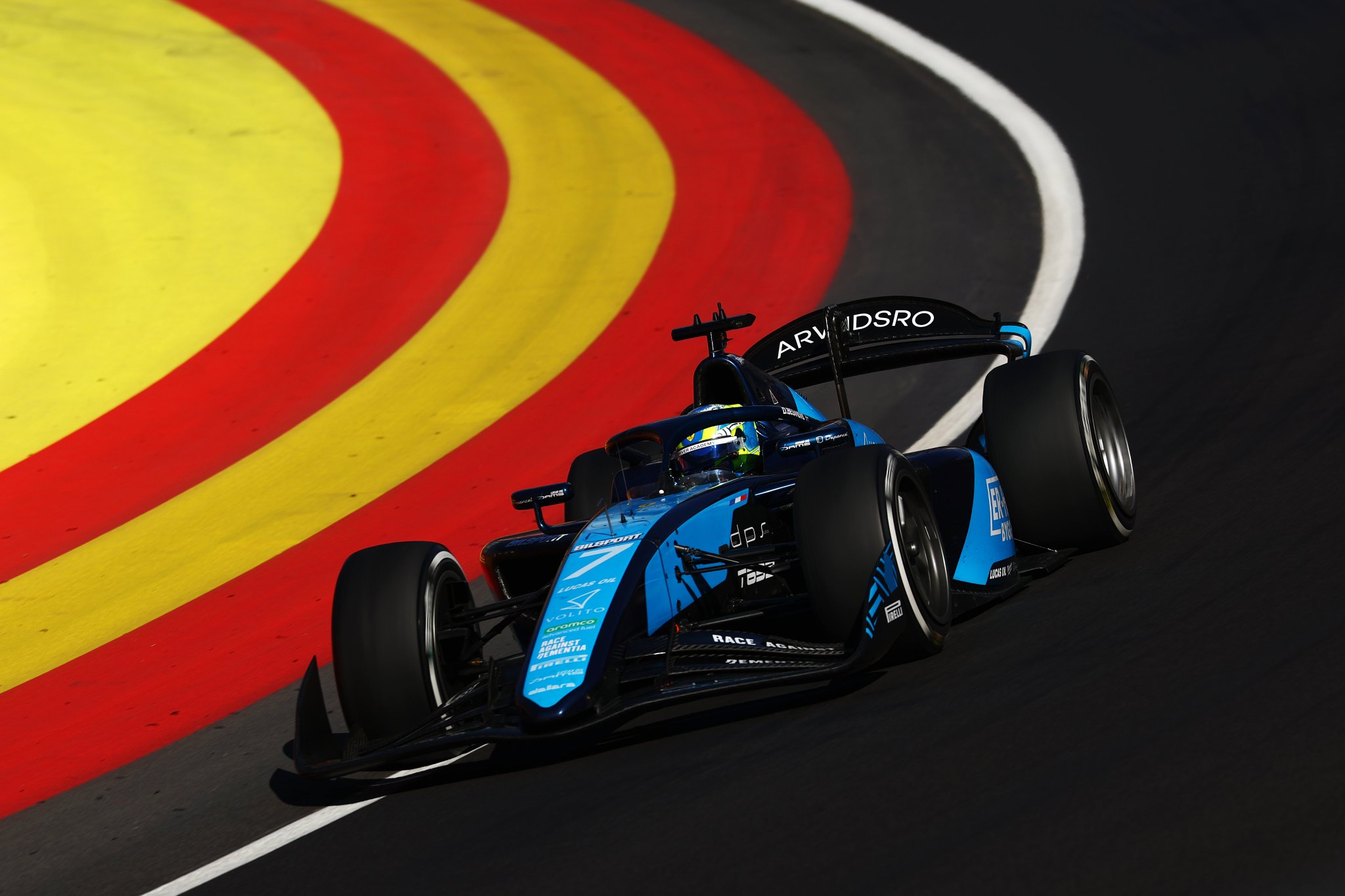 DAMS Lucas Oil's Dino Beganovic storms to his first F2 Feature Race victory at the 2026 Spanish GP.