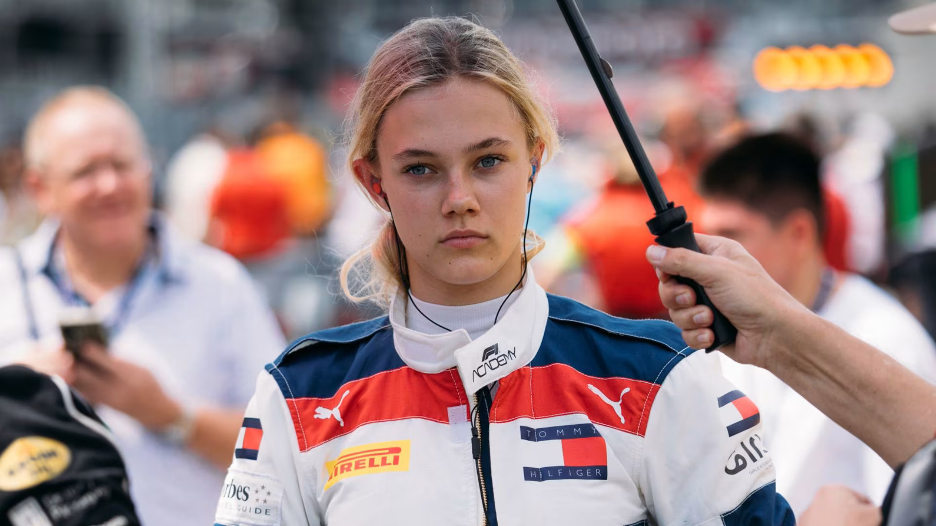 Alba Larsen at the 2025 F1 Academy Singapore GP