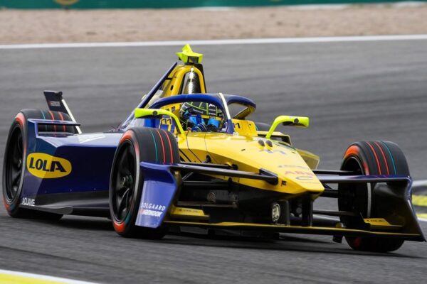 Lola driver on track during Formula E Madrrid E-Prix FP2
