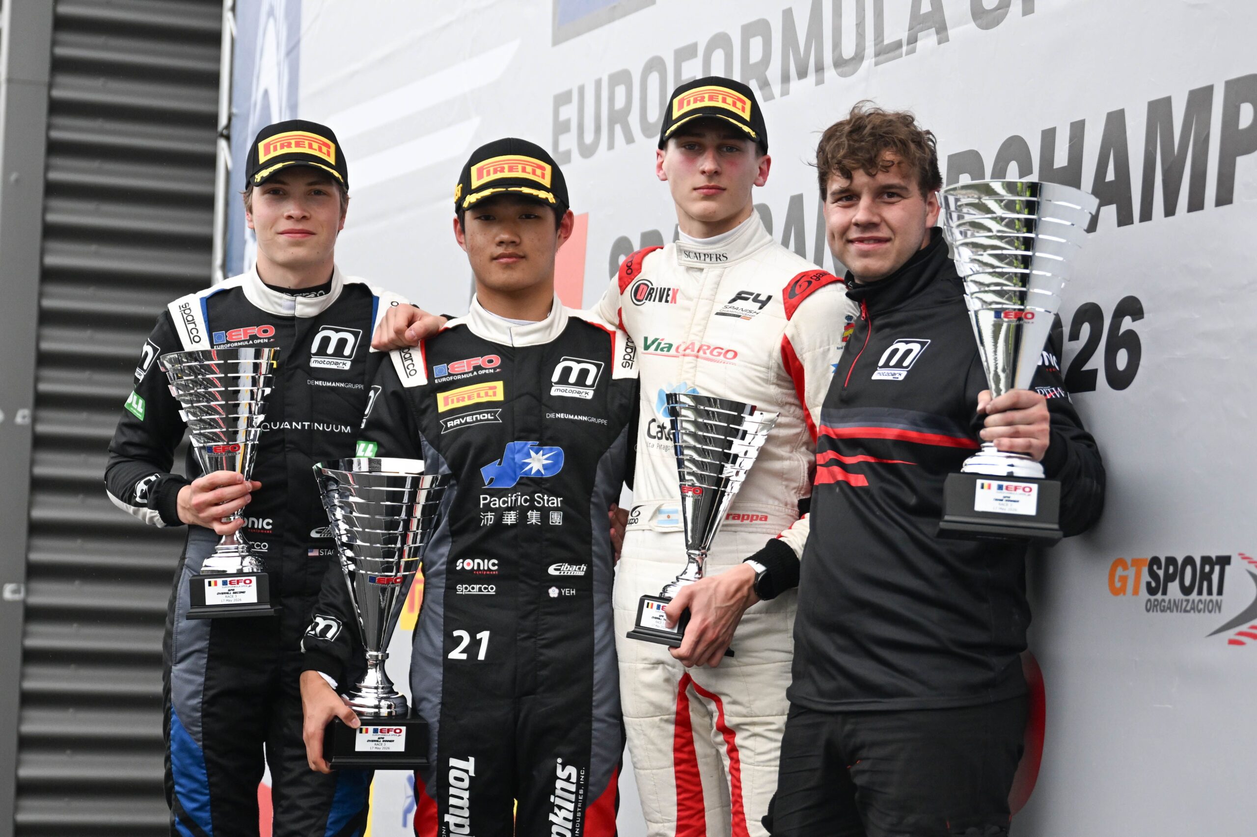 Rui-Heng Yeh swept Euroformula Open Round 2 at Spa, taking pole and three wins to extend his championship lead.