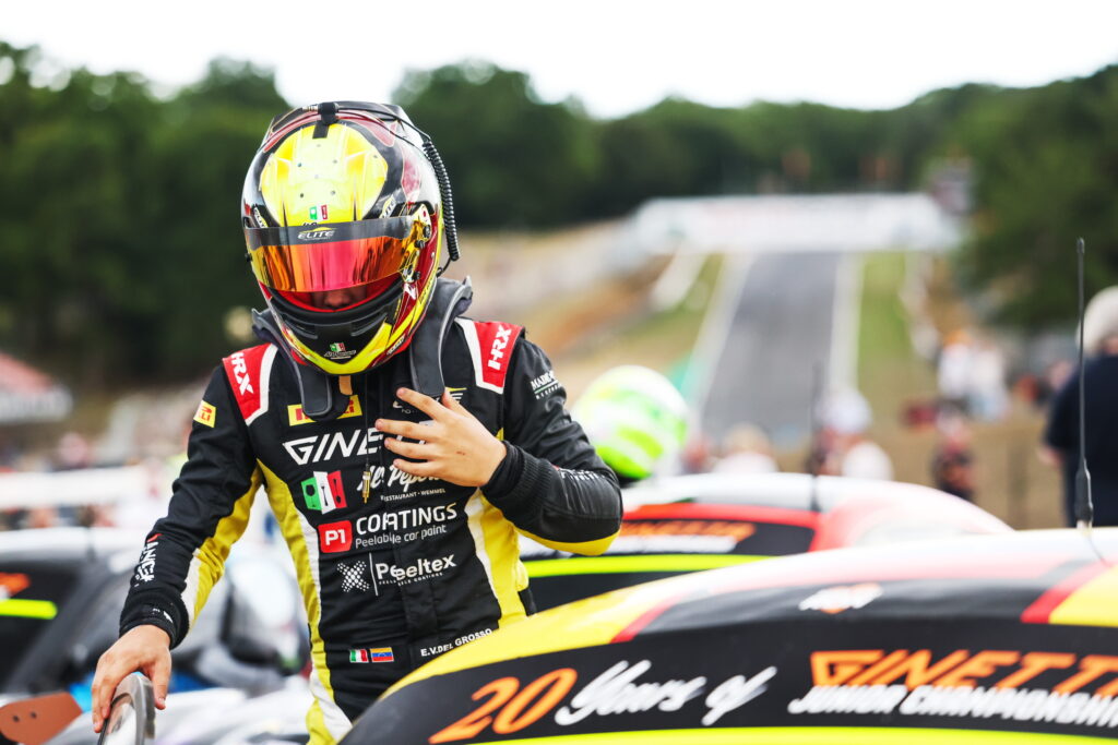 Del Grosso reflects on European racing, Ginetta lessons, and GB4 preparation, highlighting development, discipline, and resilience.