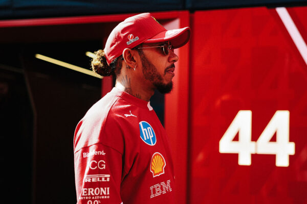 Ferrari F1 driver Lewis Hamilton sees his first race in front of the Tifosi wearing red ahead of the Imola GP.