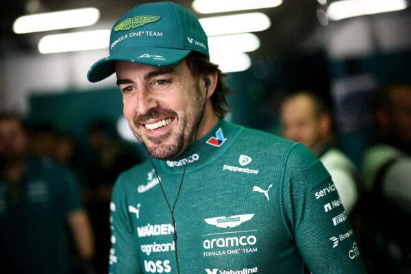 SHANGHAI, CHINA - MARCH 21: Fernando Alonso of Spain and Aston Martin F1 Team looks on during Sprint Qualifying ahead of the F1 Grand Prix of China at Shanghai International Circuit on March 21, 2025 in Shanghai, China. (Photo by Zak Mauger/LAT Images)
