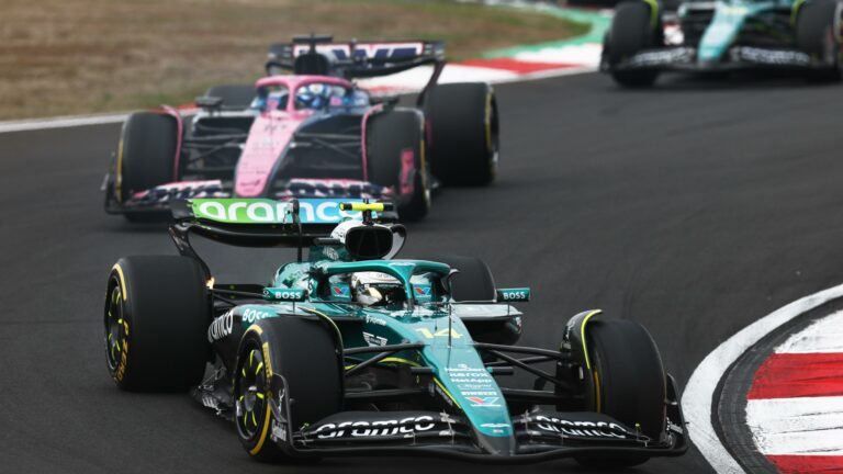 Fernando Alonso in the Sunday Race session in the 2025 Chinese Grand Prix.