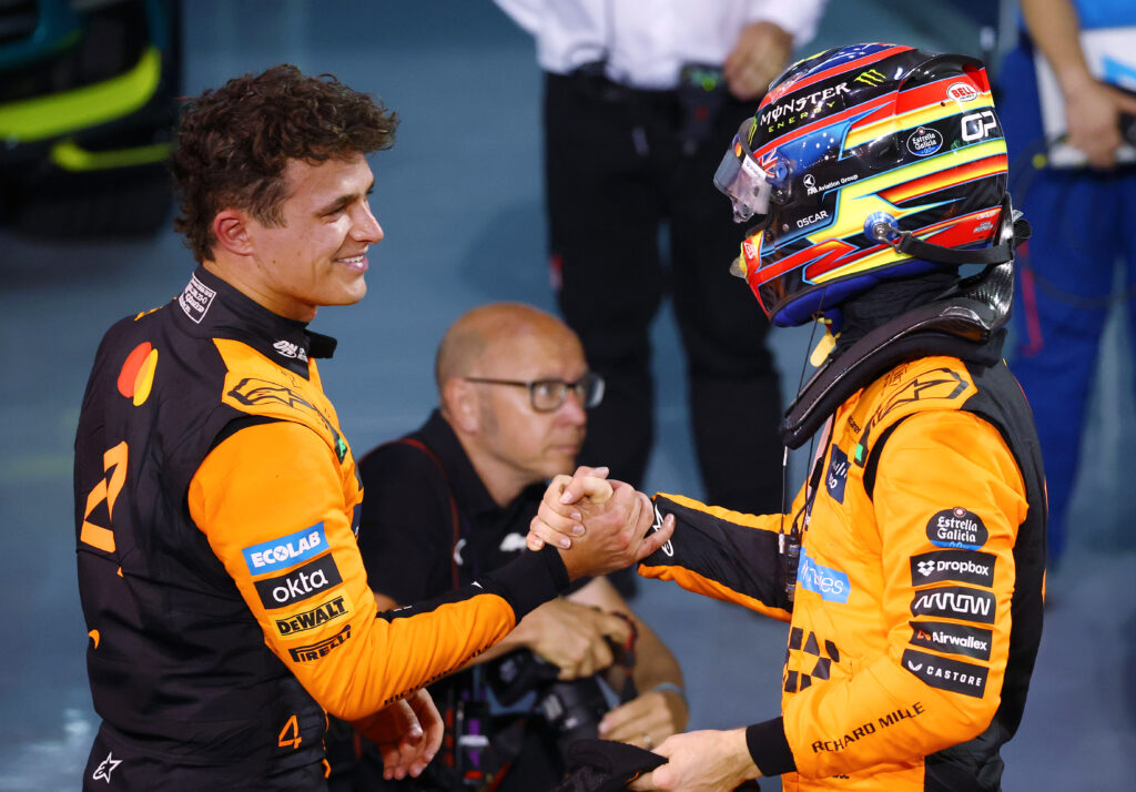 Lando Norris and Oscar Piastri during the 2026 F1 season