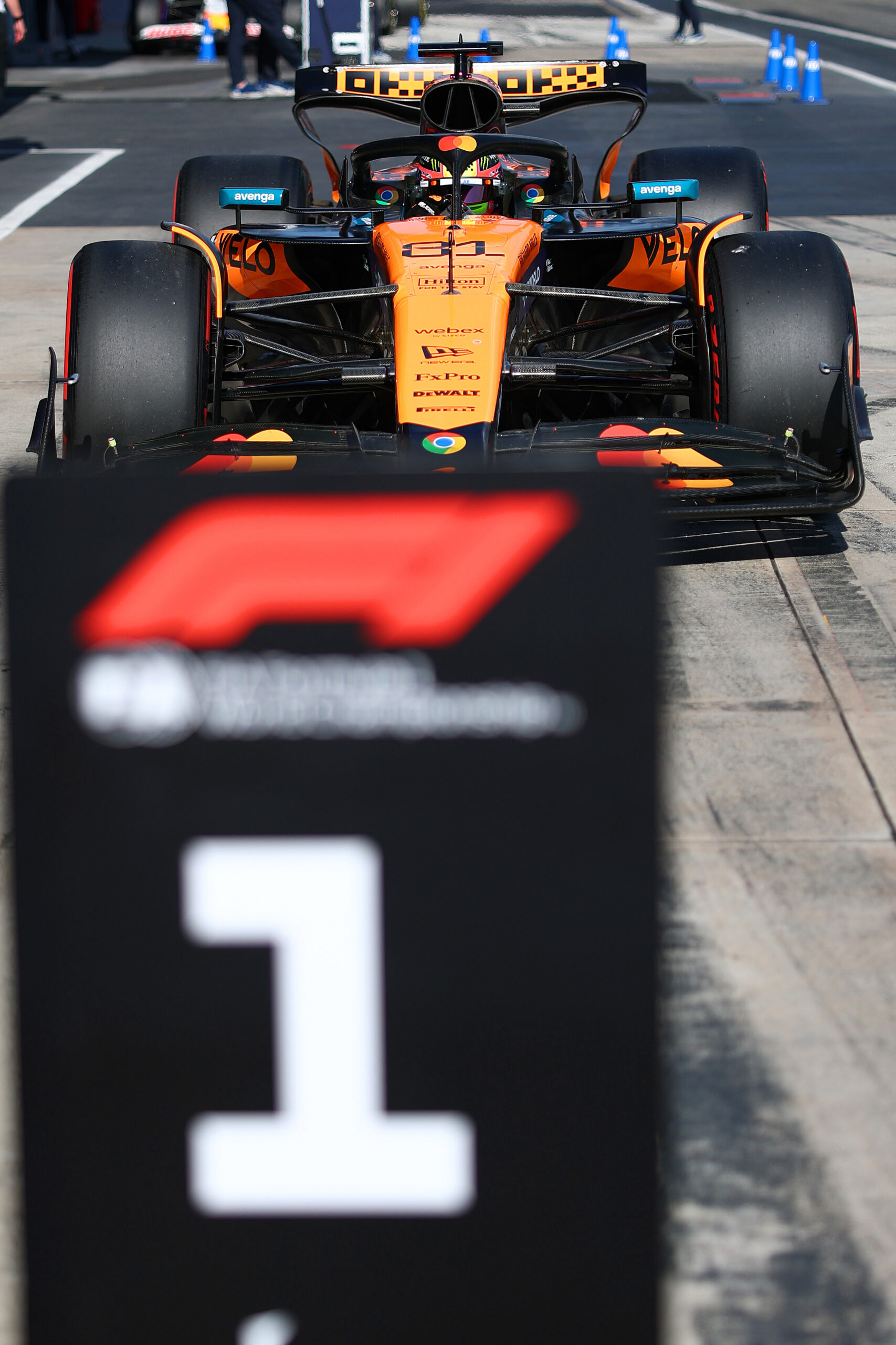 McLaren Driver Oscar Piastri in Qualifying for the F1 Imola GP