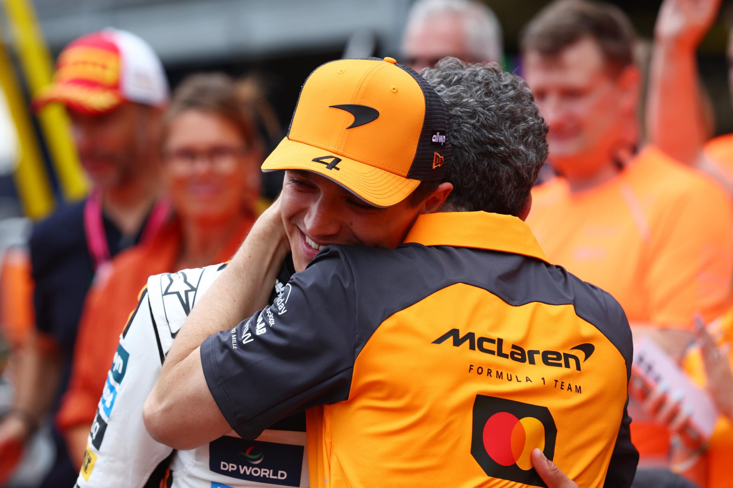 Andrea Stella and Lando Norris at the 2025 Monaco GP