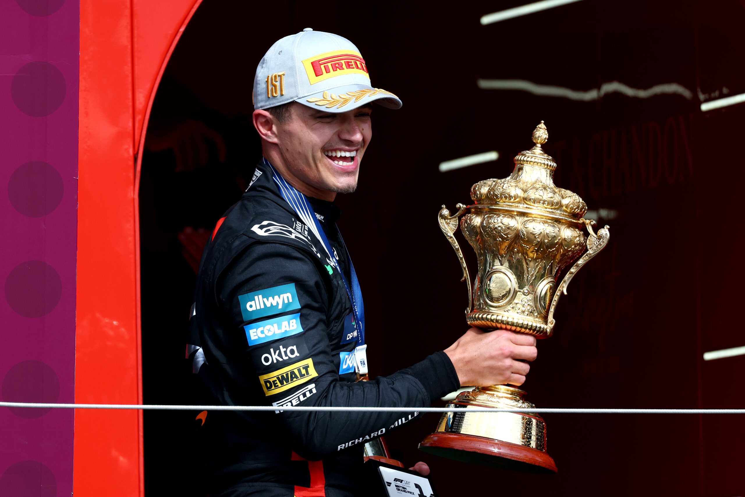 Lando Norris celebrates race win at Silverstone ahead of Belgian GP