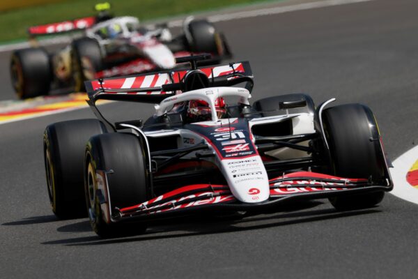 Haas makes double SQ3 appearance with Ocon (P5) leading Bearman (P7) at the 2025 F1 Belgian GP.