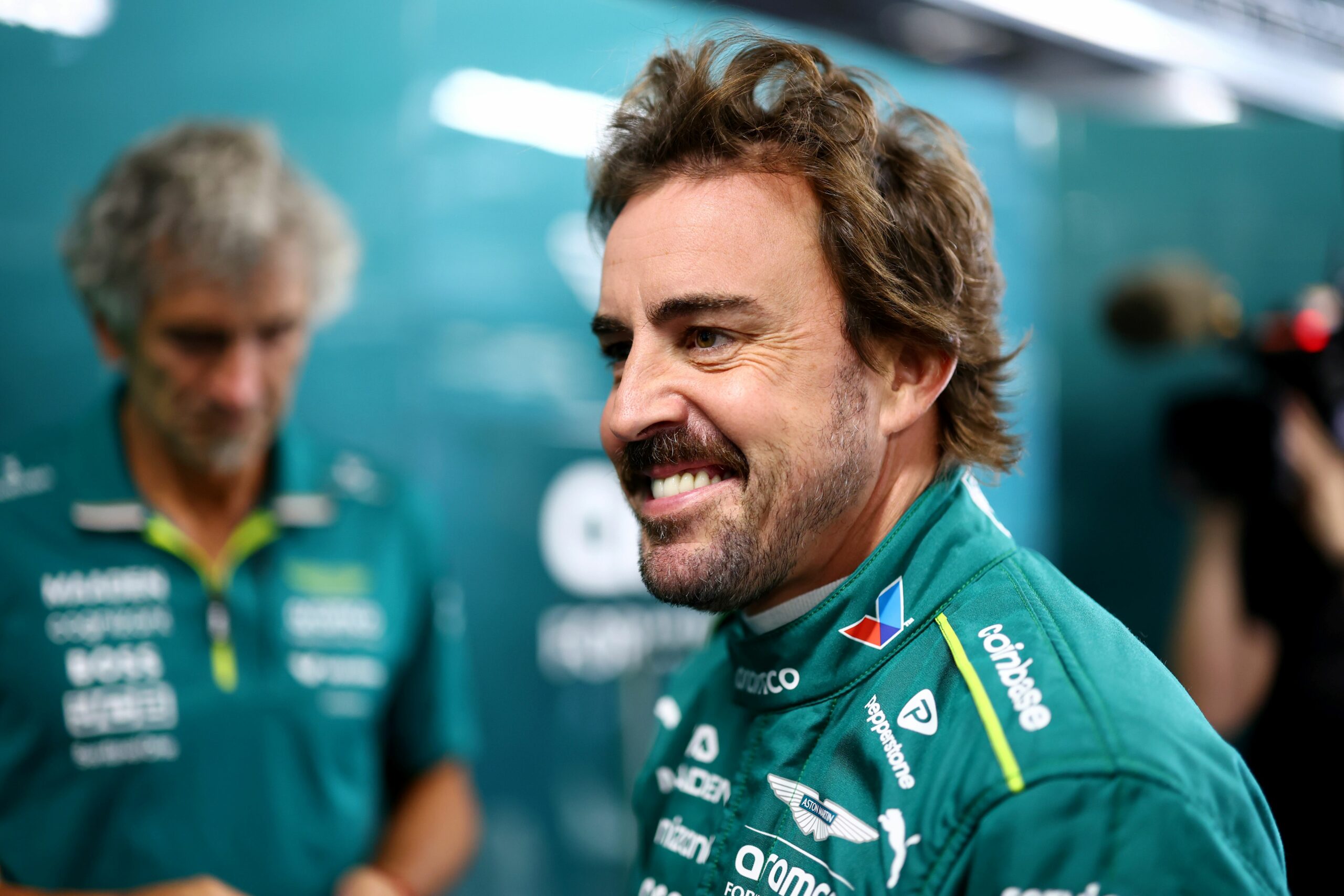 Fernando Alonso at the 2025 F1 Hungarian Grand Prix