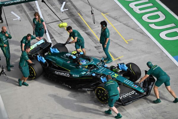 Fernando Alonso of Aston Martin F1 Team at the 2025 Hungarian Grand Prix.
