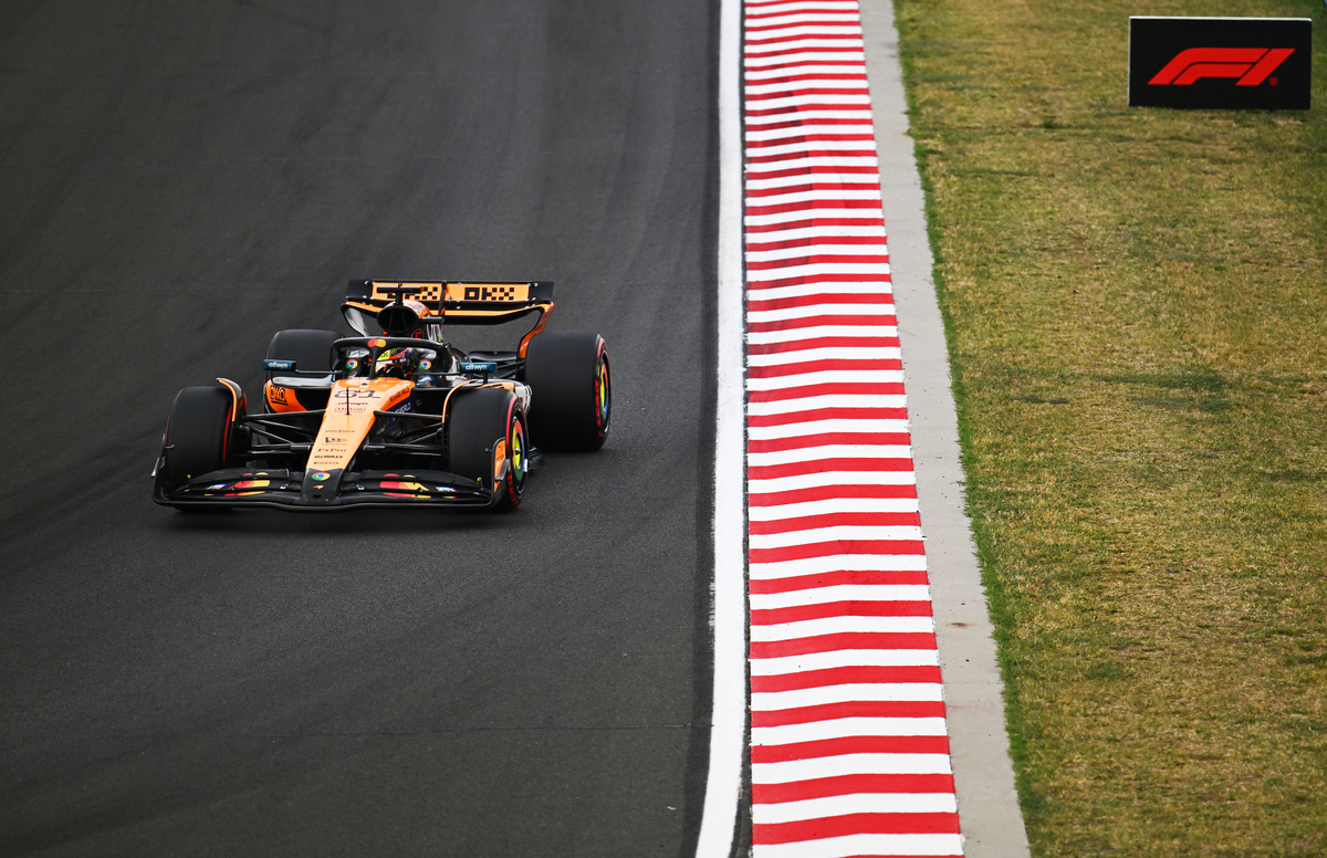 BUDAPEST, HUNGARY - AUGUST 02: Oscar Piastri of Australia driving the (81) McLaren MCL39 Mercedes on track during qualifying ahead of the F1 Grand Prix of Hungary at Hungaroring on August 02, 2025 in Budapest, Hungary.