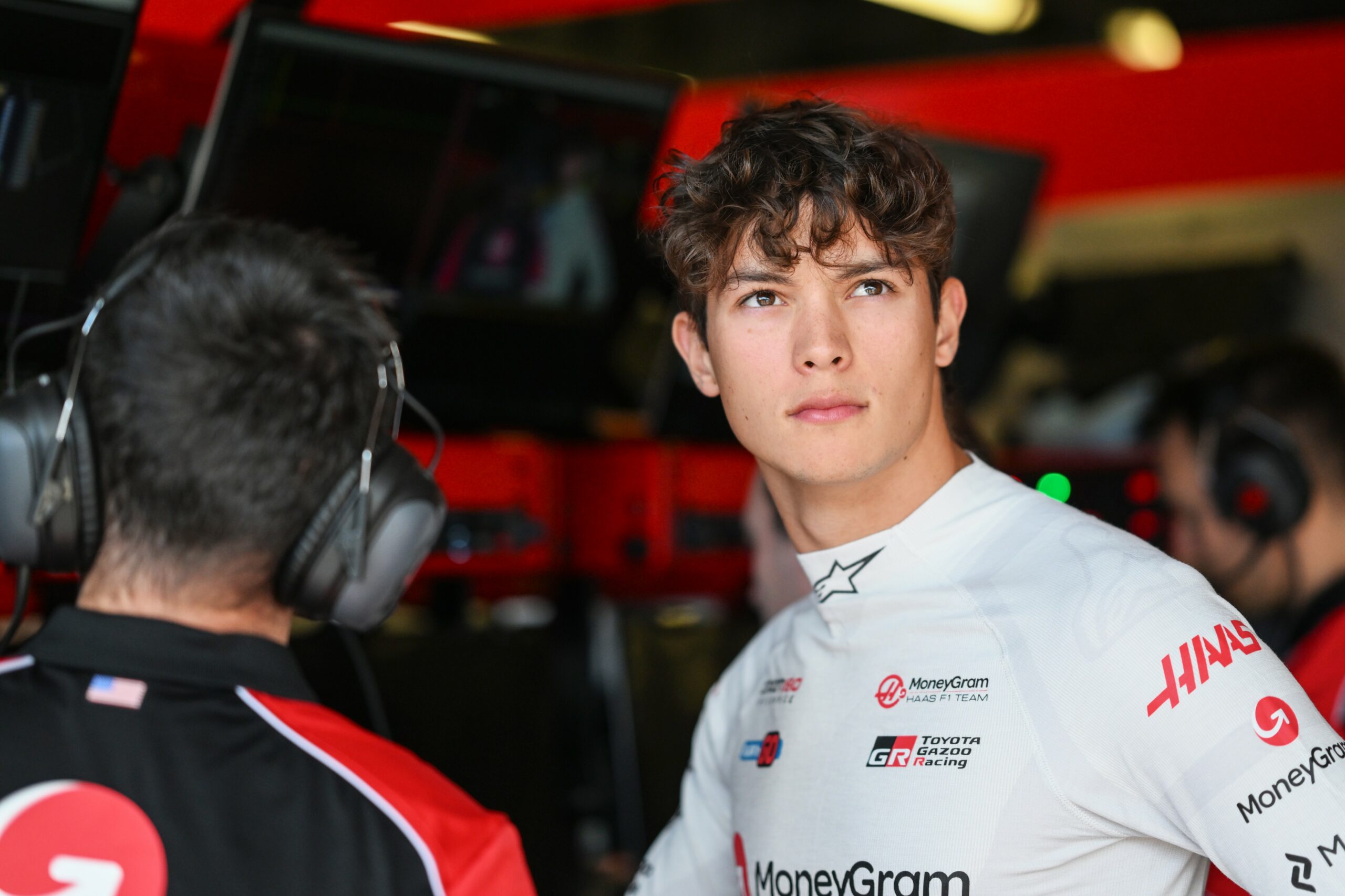 Haas F1 driver Ollie Bearman during the Azerbaijan GP weekend