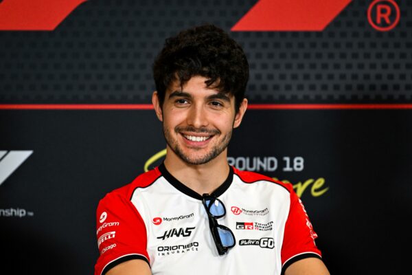 MoneyGram Haas F1 Team's Esteban Ocon ahead of the 2025 F1 Singapore GP