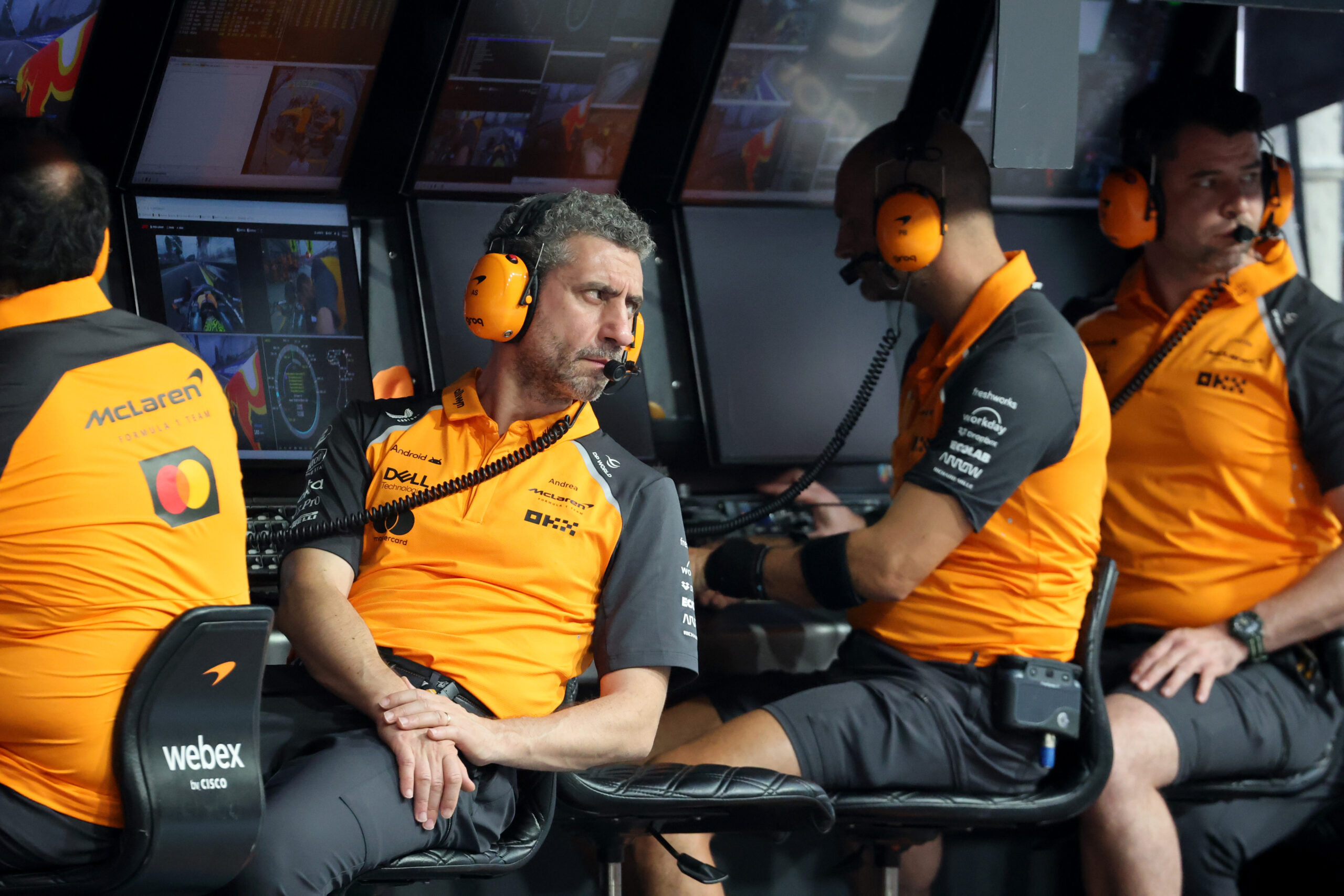 McLaren Racing's Andrea Stella during 2025 Formula 1 season.