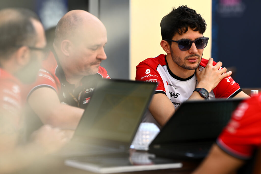 Haas F1's Esteban Ocon during the 2025 F1 season.