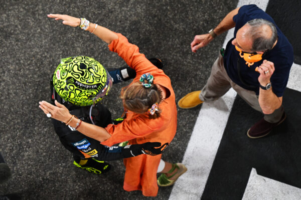 McLaren Racing's Lando Norris during the 2025 F1 Abu Dhabi GP.