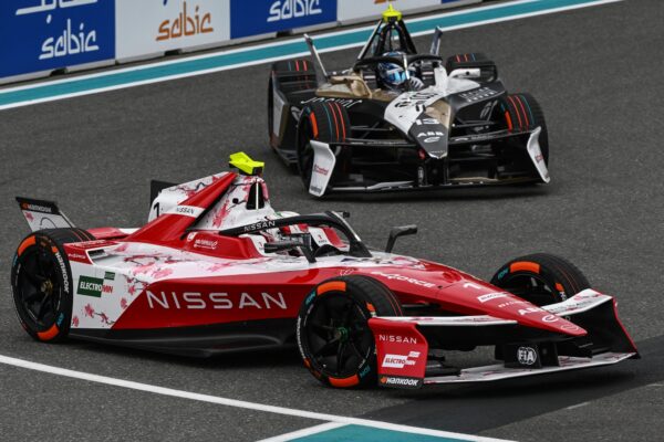 Gabriele Mini driving the Nissan Formula E Team on track during Rookie Free Practice