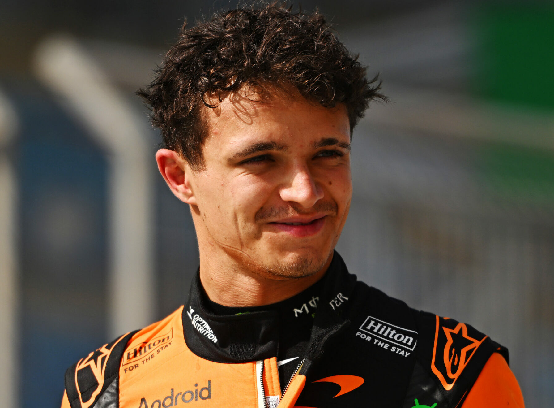 Lando Norris and McLaren during day two of F1 Testing at Bahrain International Circuit