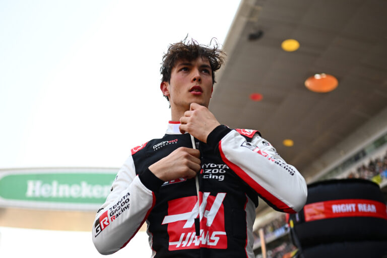 Oliver Bearman TGR Haas F1 Team driver at the 2026 F1 Chinese GP at Shanghai International Circuit