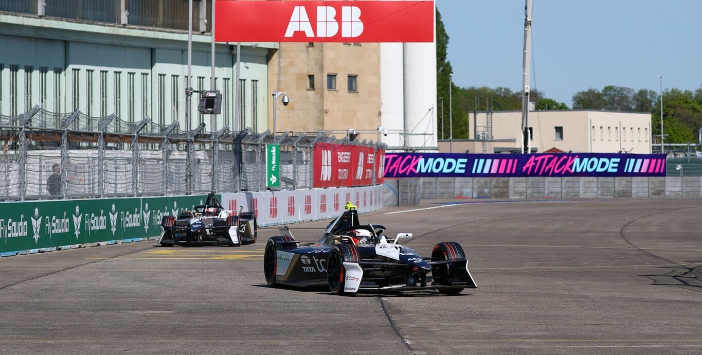 Antonio Felix da Costa and Jaguar TCS Racing ahead of the Berlin E-Prix