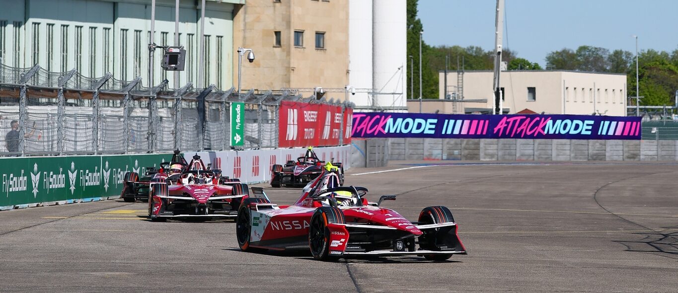 Oliver Rowland ahead of the Formula E Race of the Berlin E-Prix at Tempelhof