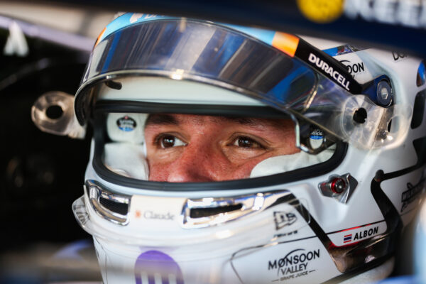 MIAMI, FLORIDA - MAY 01: Alexander Albon of Thailand and Williams prepares to drive during practice ahead of the 2026 F1 Grand Prix of Miami at Miami International Autodrome on May 01, 2026 in Miami, Florida.