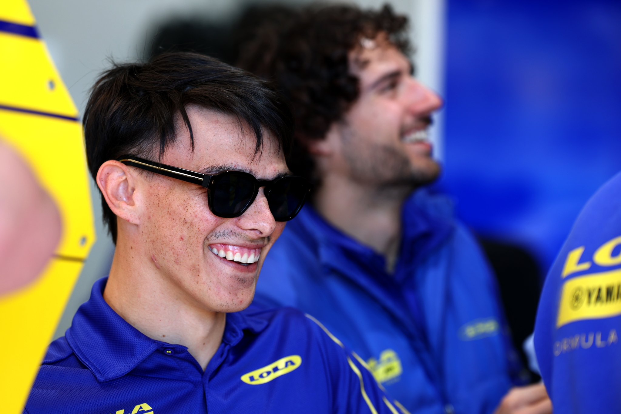 Zane Maloney and Lola Yamaha ABT Formula E Team ahead of the Berlin E-Prix