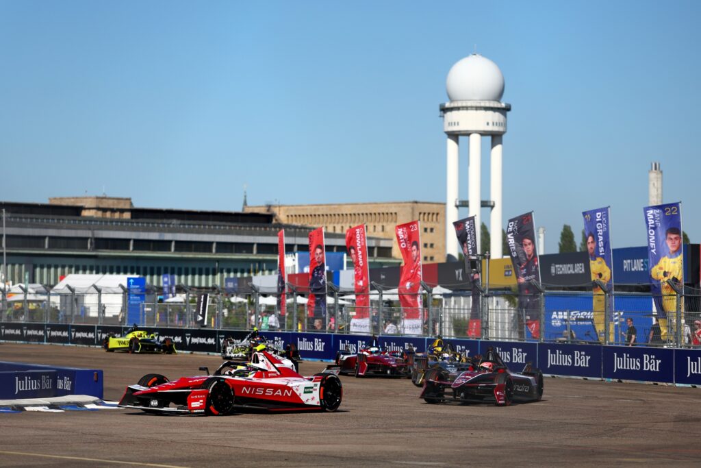 Oliver Rowland praises his 2026 Berlin E-Prix podium performance, reflects on strategy, and anticipates a thrilling Race 2 on Sunday.