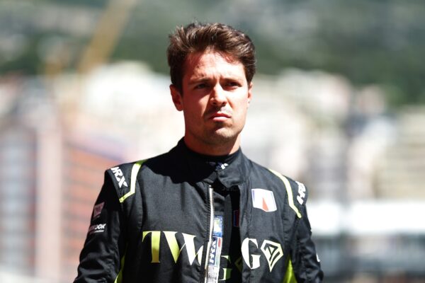 Felipe Drugovich and Andretti Formula E looks on during qualifying, ahead of the Monaco E-Prix Race 1