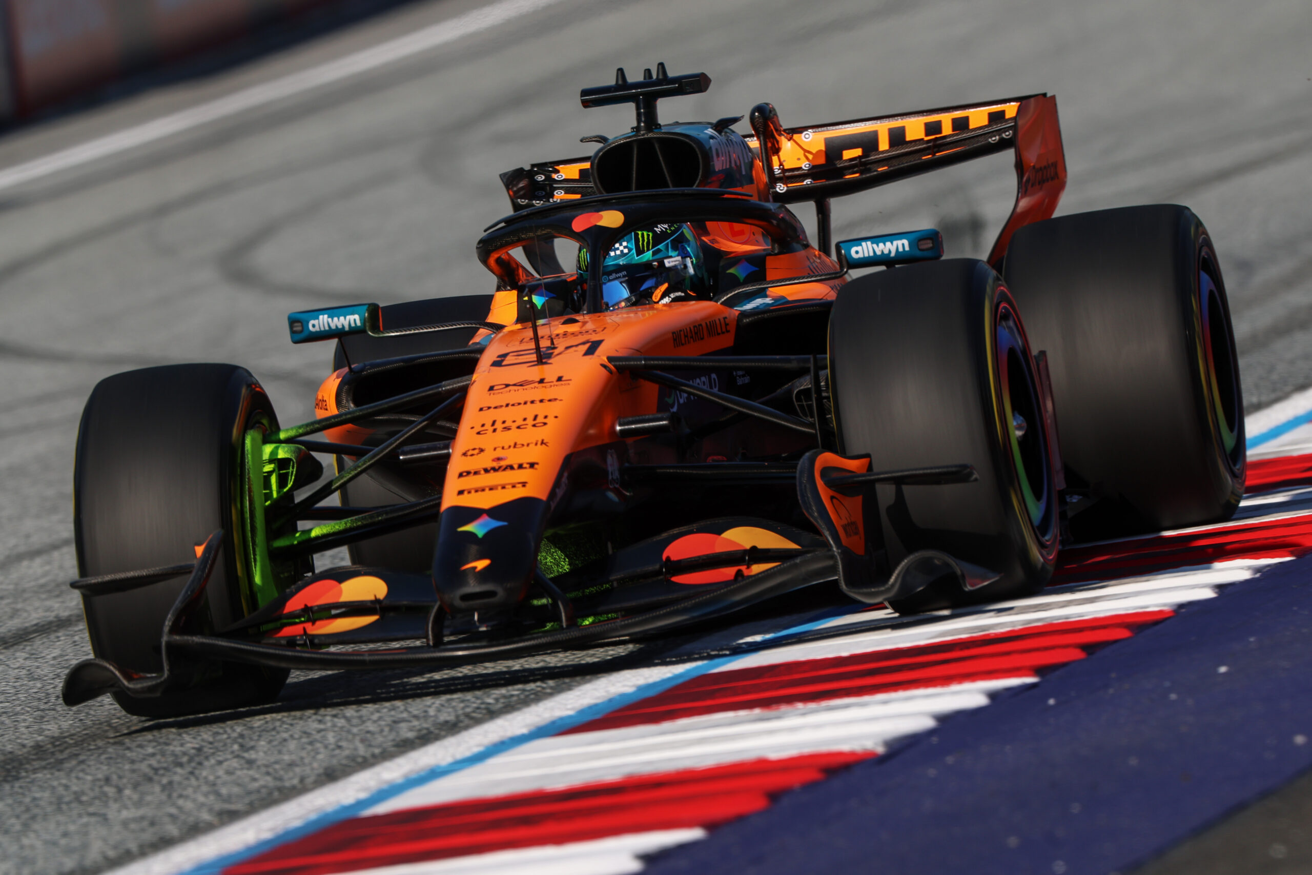 McLaren's Oscar Piastri finished 3rd and 2nd, respectively, in first and second practices for the 2026 F1 Austrian GP.