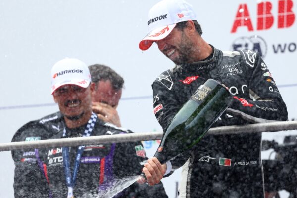 Formula E Jaguar duo debriefing round 12 at Shanghai E-Prix MItch Evan's teammate António Félix Da Costa after finishing round 12 of the 2025/2026 Formula E championship on 2nd place on the podium, which he shared with Pascal Wehrlein and Jake Dennis at Shanghai International Circuit.