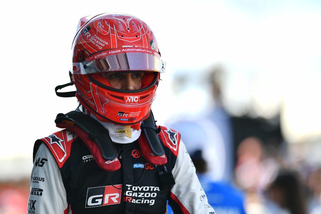 NORTHAMPTON, ENGLAND - JULY 04: Esteban Ocon of France and Haas F1 in parc ferme during the Sprint ahead of the F1 Grand Prix of Great Britain at Silverstone Circuit on July 04, 2026 in Northampton, England. (Photo by James Sutton/Sutton Images)