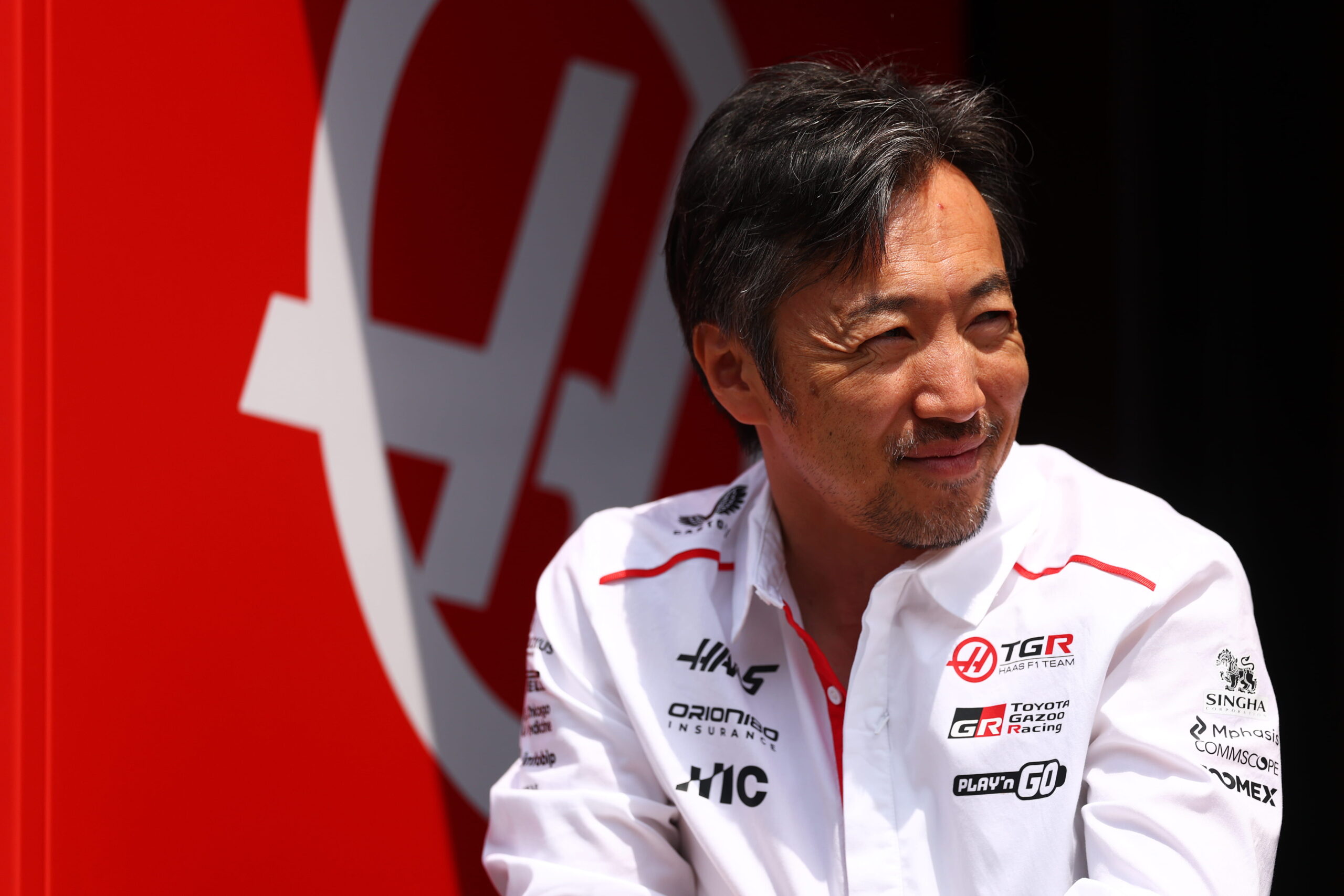 Haas F1's Ayao Komatsu during the 2026 F1 Hungarian GP.