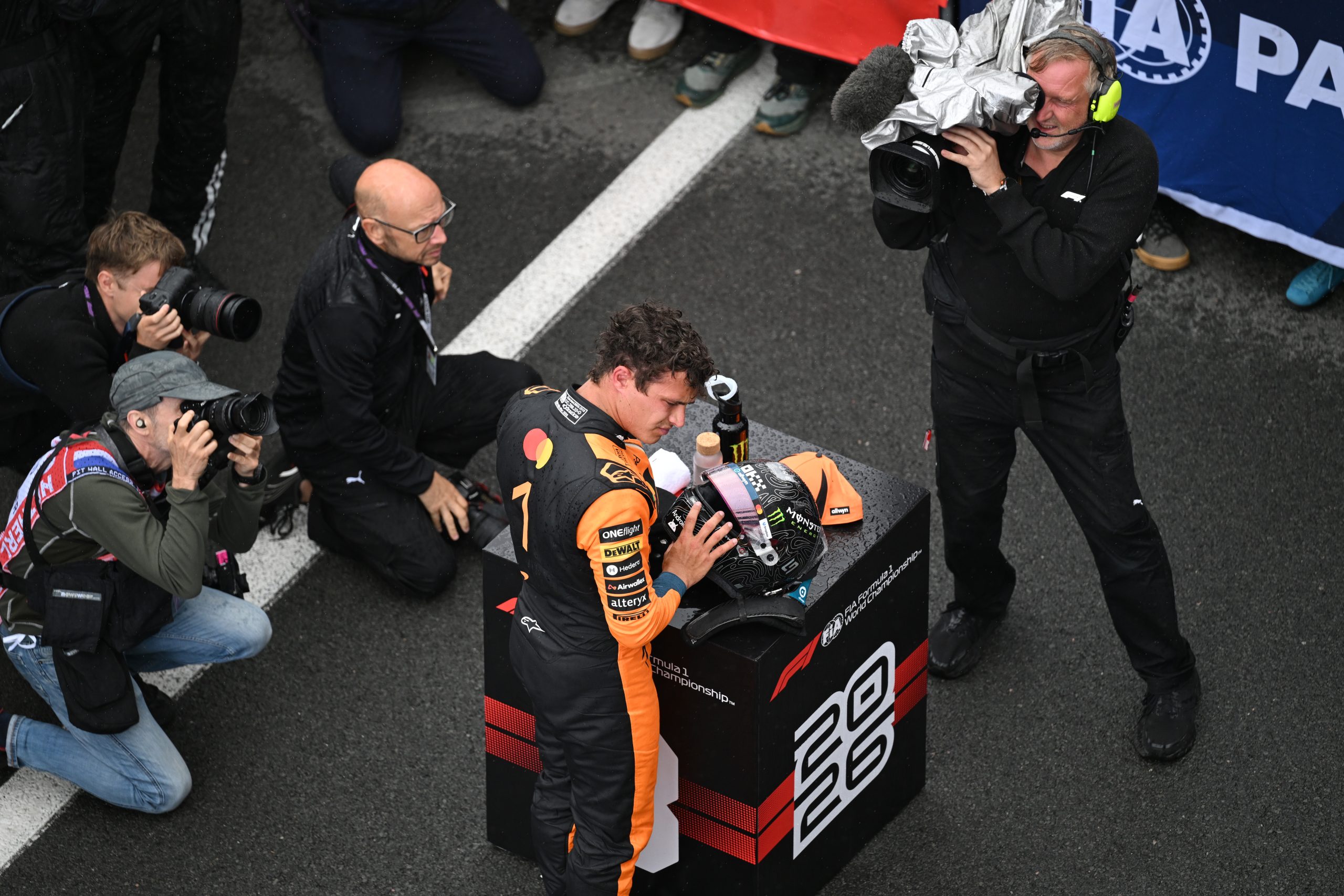 Lando Norris says McLaren lacked pace in the F1 Dutch GP Sprint despite finishing third, with slow-speed performance still a concern.