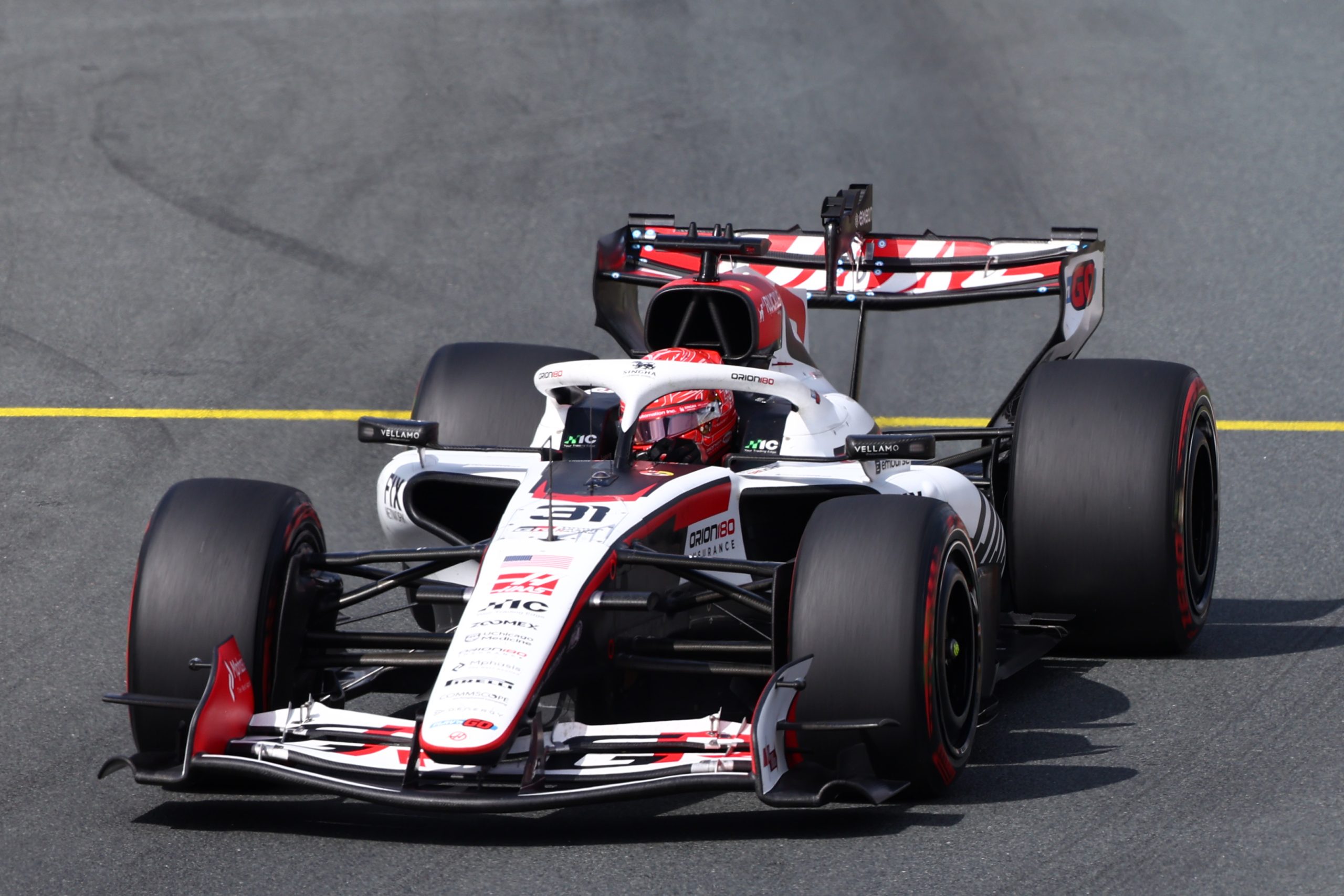 Esteban Ocon driving the Haas during the 2026 F1 Dutch GP