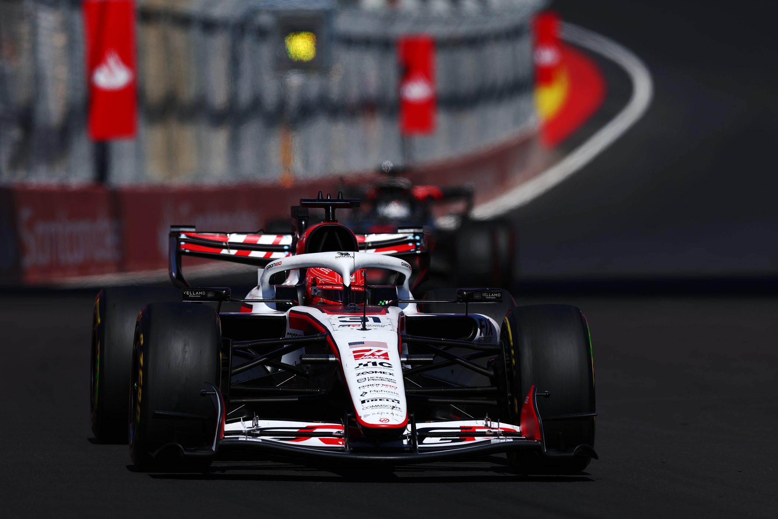 MADRID, SPAIN - SEPTEMBER 13: Esteban Ocon of France driving the (31) Haas F1 VF-26 Ferrari on track during the F1 Grand Prix of Spain at Madring on September 13, 2026 in Madrid, Spain. (Photo by Clive Mason/Getty Images)