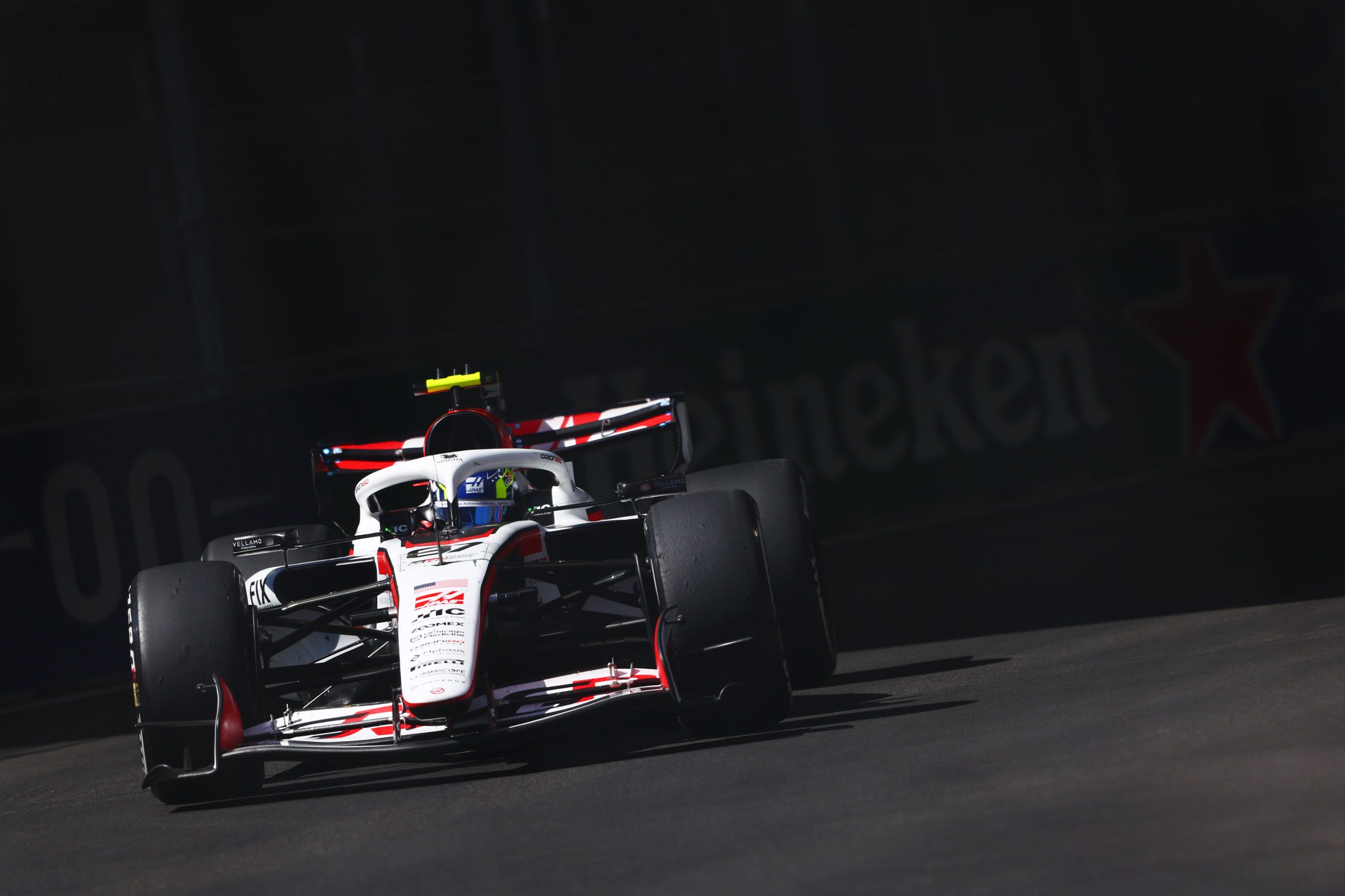 MADRID, SPAIN - SEPTEMBER 13: Ollie Bearman of Great Britain driving the (87) Haas F1 VF-26 Ferrari on track during the 2026 F1 Spanish GP at Madring on September 13 in Madrid, Spain. (Photo by Andy Hone/LAT Images)