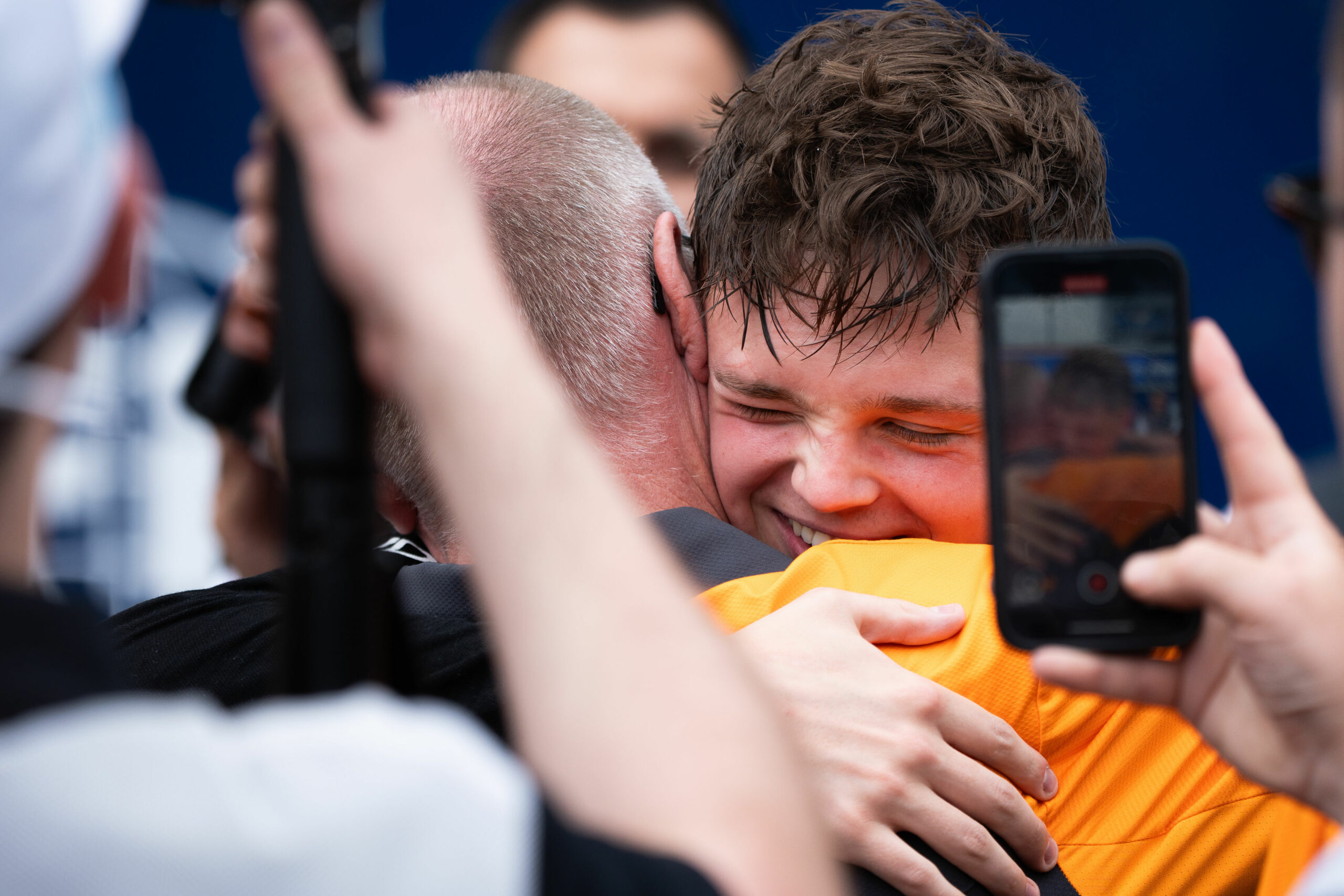 Taylor Barnard after securing Pole Position for McLaren FE at the Monaco E-Prix 2025 Race 1