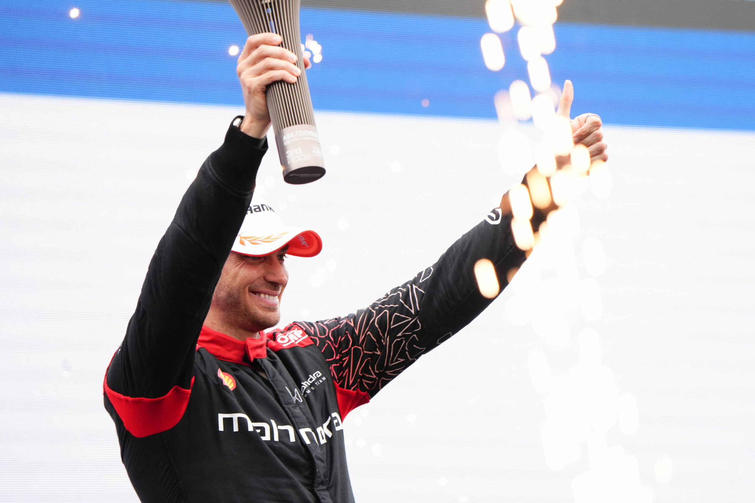 Edoardo Mortara of Mahindra at the 2025 Formula E Berlin E-Prix