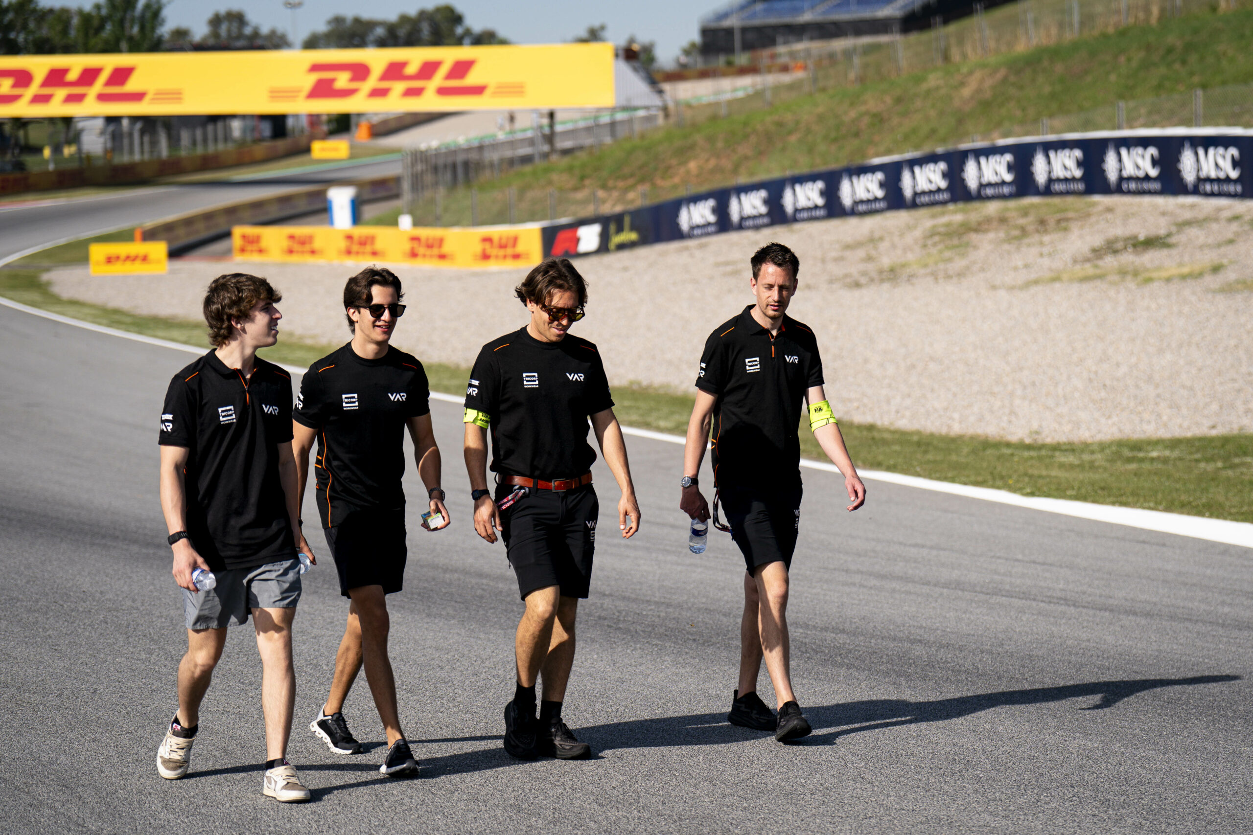 Van Amersfoort Racing track walk. FIA Formula 3 Championship - Round 5 - Barcelona, Circuit de Barcelona-Catalunya, Montmelo, Spain.