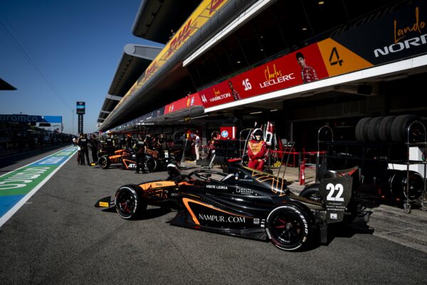 Ivan Domingues of Van Amersfoort Racing currently competing in the 2025 F3 Championship on the pathway to F1